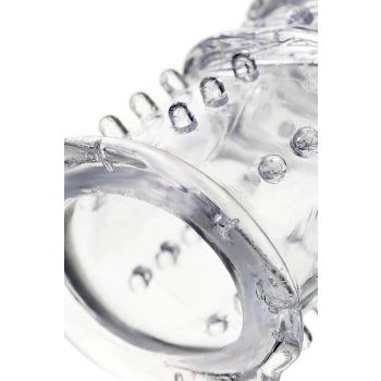 A-TOYS, Penis Sleeve, TPR, Transparent, 15.5 cm