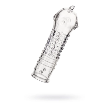 A-TOYS, Penis Sleeve, TPR, Transparent, 14.7 cm
