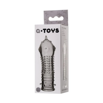 A-TOYS, Penis Sleeve, TPR, Transparent, 14.7 cm