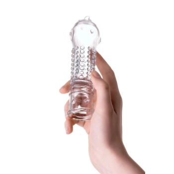 A-TOYS, Penis Sleeve, TPR, Transparent, 14.7 cm