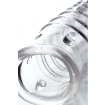 A-TOYS, Penis Sleeve, TPR, Transparent, 14.7 cm