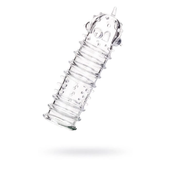 Osłona na penisa transparentna TPR A-Toys 15 cm