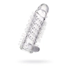 Transparentna nasadka na penisa A-Toys Fril z wibracją TPR 13 cm
