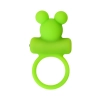 Cock ring A-Toys with vibro bullet; green