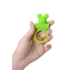 Cock ring A-Toys with vibro bullet; green