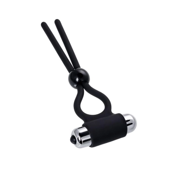 A-Toys Erection enhancing lasso Ect , black, silicone, 14cm