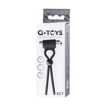 A-Toys Erection enhancing lasso Ect , black, silicone, 14cm