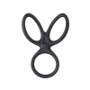 A-TOYS Triple penis ring KRAKEN, silicone, black, 10 cm