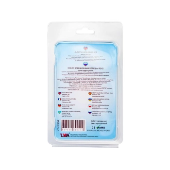 Pierścienie erekcyjne silikonowe AToys transparentne 3szt 3.5 3 2cm
