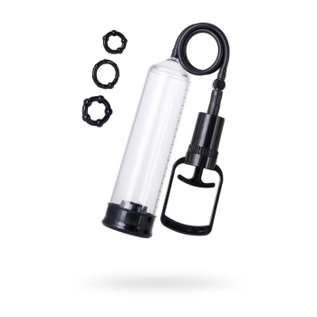 A-TOYS, Penis Pump, PVC, Black, 23.5 cm