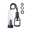 A-TOYS, Penis Pump, PVC, Black, 23.5 cm 3 cock rings included