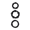 A-TOYS, Penis Pump, PVC, Black, 23.5 cm 3 cock rings included