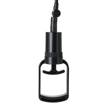A-TOYS, Penis Pump, PVC, Black, 23.5 cm 3 cock rings included