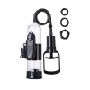 Pompka do penisa z wibracją A-Toys transparentna czarna 22,8 cm