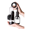 Pompka do penisa z wibracją A-Toys transparentna czarna 22,8 cm