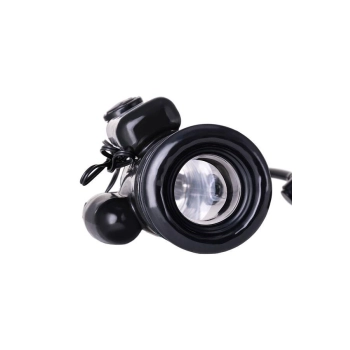 Pompka do penisa z wibracją A-Toys transparentna czarna 22,8 cm