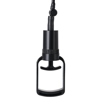 Pompka do penisa z wibracją A-Toys transparentna czarna 22,8 cm