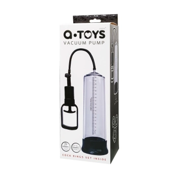Pompka próżniowa A Toys PVC transparentna 27,5 cm z 3 pierścieniami