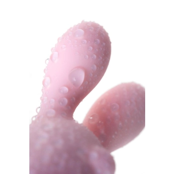 JOS VITA Wibrujące jajko na palec z nakładką, pudrowy róż, silikon 8,5 cm