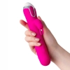 Wibrator króliczek z ruchomymi kulkami JOS BALLE silikonowy różowy 23 cm