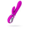 JOS JOLY, Vibrator with clitoral stimulator with WOW mode, silicone, fuchsia, 19.6 cm