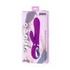 JOS JOLY, Vibrator with clitoral stimulator with WOW mode, silicone, fuchsia, 19.6 cm