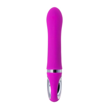 JOS JOLY, Vibrator with clitoral stimulator with WOW mode, silicone, fuchsia, 19.6 cm