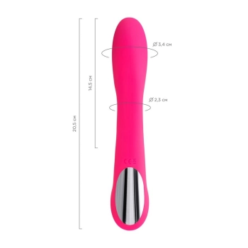 Wibrator punktu G JOS Twig silikonowy różowy USB 20,5 cm
