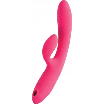 Wibrator króliczek ssący JOS Enila silikonowy różowy 23 cm USB