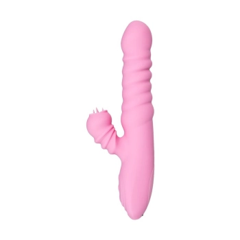 JOS Lixy vibrator, with Up&Down function, silicone, pink, 23 cm