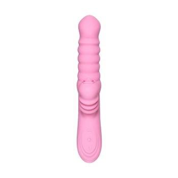 JOS Lixy vibrator, with Up&Down function, silicone, pink, 23 cm