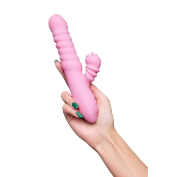 JOS Lixy vibrator, with Up&Down function, silicone, pink, 23 cm