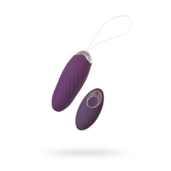 JOS Vibrating Egg with Friction Simulation  Bumpy, Silicone, Violet, 9 cm