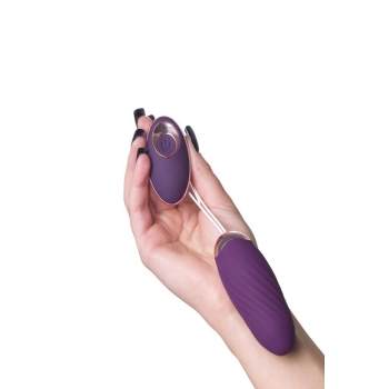 JOS Vibrating Egg with Friction Simulation  Bumpy, Silicone, Violet, 9 cm