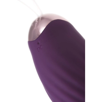 JOS Vibrating Egg with Friction Simulation  Bumpy, Silicone, Violet, 9 cm