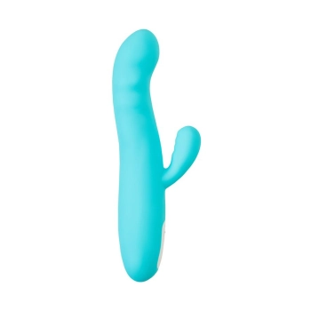 Wibrator króliczek rotacyjny JOS MERRY SWI niebieski silikonowy 20.7 cm USB