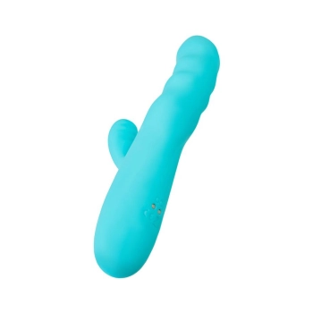 Wibrator króliczek rotacyjny JOS MERRY SWI niebieski silikonowy 20.7 cm USB