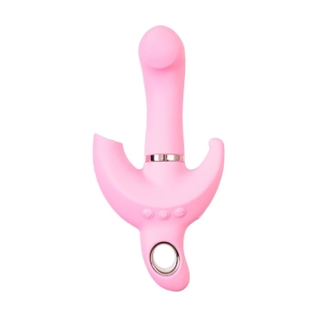 Wibrator króliczek obrotowy JOS Twistme różowy silikonowy USB 19.5 cm