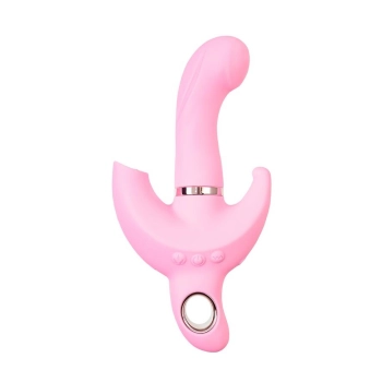 Wibrator króliczek obrotowy JOS Twistme różowy silikonowy USB 19.5 cm
