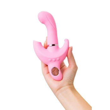 Wibrator króliczek obrotowy JOS Twistme różowy silikonowy USB 19.5 cm