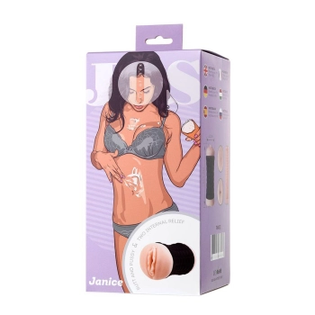 Masturbator dwustronny JOS Janice TPR 14,5 cm