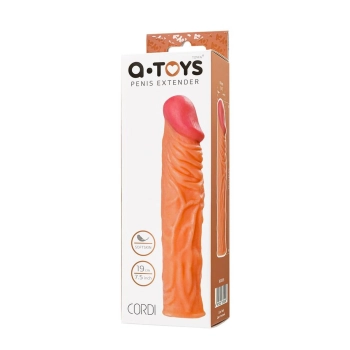 Przedłużka na penisa Softskin cielista A Toys 19 cm