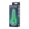 Dildo żelowe świecące Beyond by Toyfa Clark Glow zielone 16,5cm
