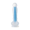 Dildo żelowe świecące Bruce Glow niebieskie 16,5 cm Beyond