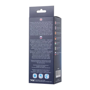 Dildo żelowe świecące Bruce Glow niebieskie 16,5 cm Beyond