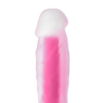 Dildo żelowe świecące Peter Glow Beyond różowe 16,5 cm