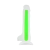Dildo żelowe Beyond by Toyfa Wade Glow świecące zielone 14,5 cm