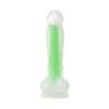 Dildo żelowe Beyond by Toyfa Wade Glow świecące zielone 14,5 cm