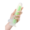 Dildo żelowe Beyond by Toyfa Wade Glow świecące zielone 14,5 cm