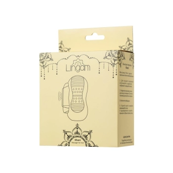 Wibrujący masturbator Lingam Khani transparentny 9 cm